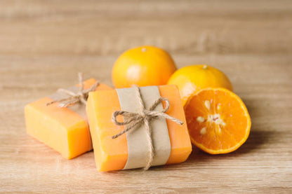 Orange Handmade Soaps for Skin Smooth & Detoxify for Men/Women Pack-2