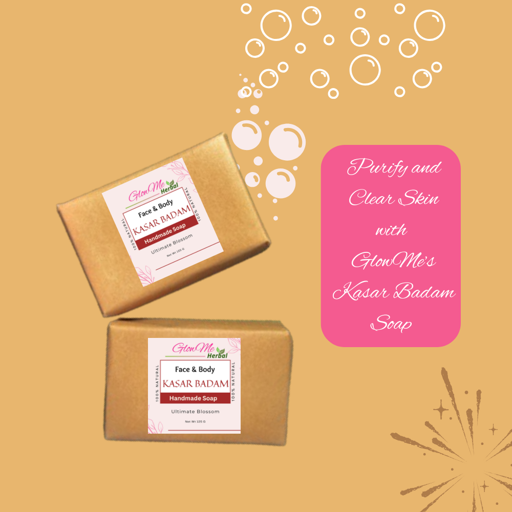 Handmade KASAR BADAM Soap for GlowIng Attractive Skin